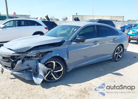 2022 Honda Accord Hybrid Sport из США, поврежденный, VIN 1HGCV3F28NA042055